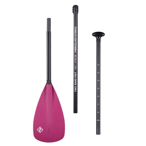 Two Bare Feet 3 Piece Fibreglass Hybrid SUP Paddle - Raspberry £39.99